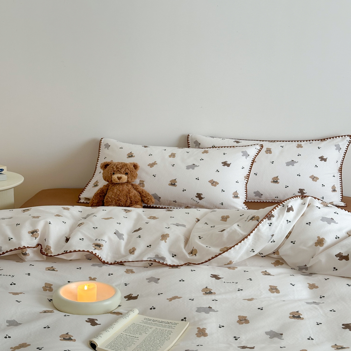 91家纺网 家纺一手货源 找家纺 （总）2025新款春夏新品工艺款全棉双层纱贝壳边四件套