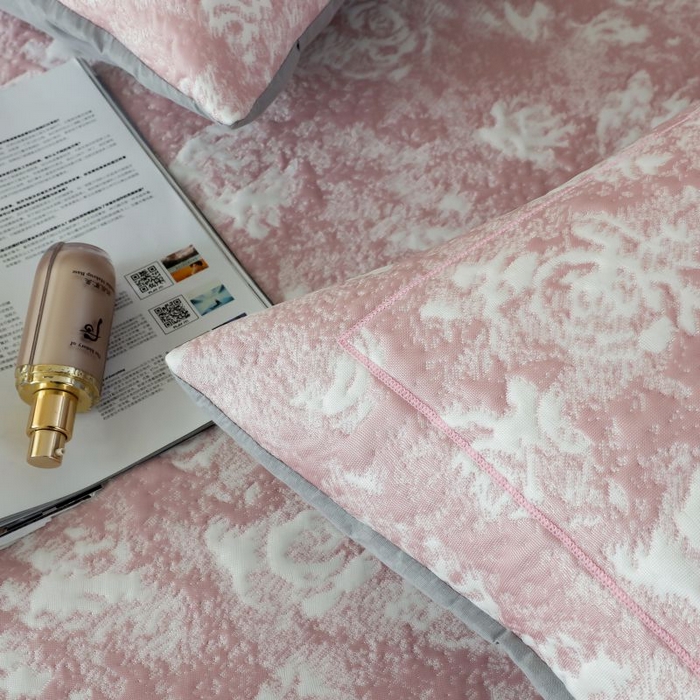 91家纺网 家纺一手货源 找家纺 （总）2025新款玫瑰亲肤冰丝席床裙