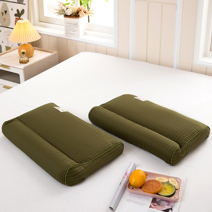 91家纺网 家纺一手货源 找家纺 （总）九州枕芯2025新款全棉草本牵引枕 枕头枕芯