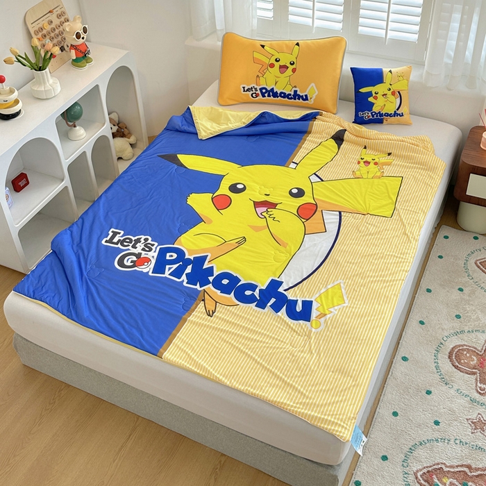 91家纺网 家纺一手货源 找家纺 ds生活馆 2026新款A类大版卡通凉感丝夏被 快乐皮卡