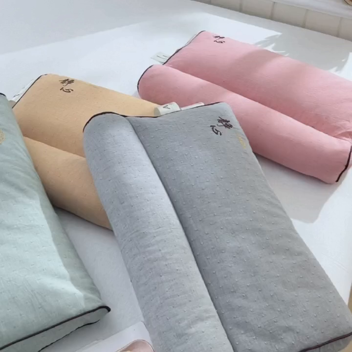 91家纺网 家纺一手货源 找家纺 （总）九州枕芯2025新款静心安睡纯荞麦枕 枕头枕芯