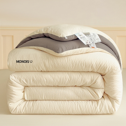 91家纺网 家纺一手货源 找家纺 （总）好尚居 2025新款拼色超柔云感大豆被被子被芯