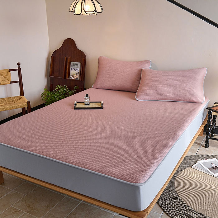 91家纺网 家纺一手货源 找家纺 （总）席之家 2025新款4D冰感泡泡凉席-暮光