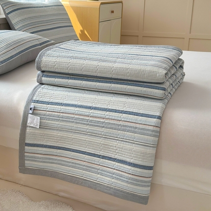 91家纺网 家纺一手货源 找家纺 （总）梦精灵家纺 2025新款全棉纯棉色织水洗棉床盖四件套加大尺寸单被套枕套