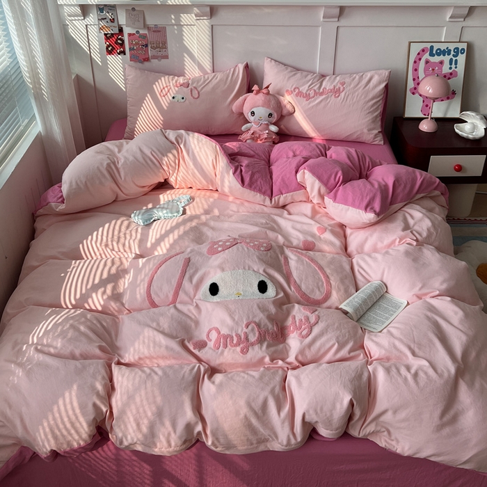 91家纺网 家纺一手货源 找家纺 （总）优色良品家纺 2025新款110克超柔水洗棉卡通毛巾绣四件套