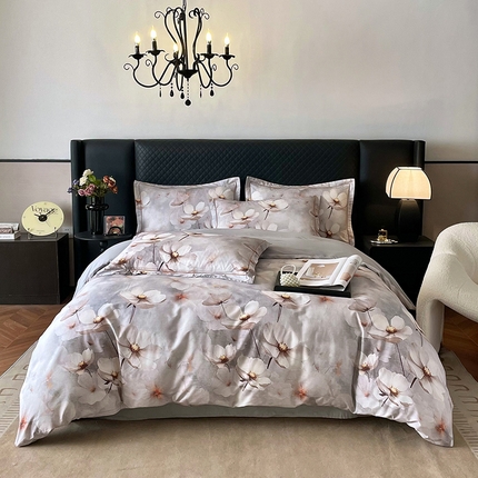 金纱玉纺家纺 2025新款全棉13376数码印花四件套（礼盒包装）486A2