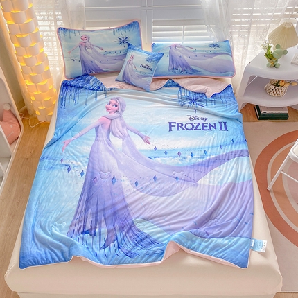 ds生活馆 2025新款A类大版卡通凉感丝夏被 艾莎女王