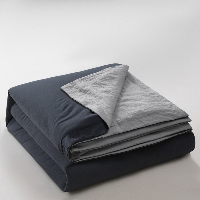 91家纺网 家纺一手货源 找家纺 暖芯家纺 2025新款亚朵同款深睡Pro夏被自在眠自然醒 深灰+浅灰