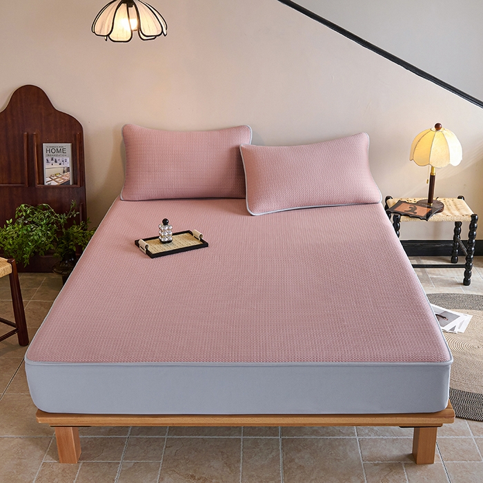 91家纺网 家纺一手货源 找家纺 （总）席之家 2025新款4D冰感泡泡凉席-暮光