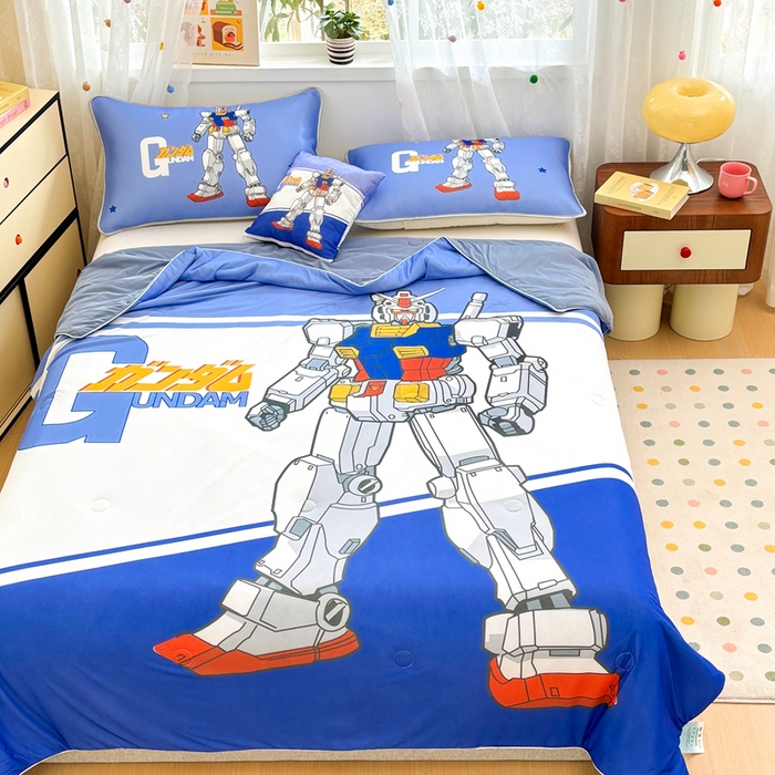 91家纺网 家纺一手货源 找家纺 ds生活馆 2026新款A类大版卡通凉感丝夏被 变形金刚