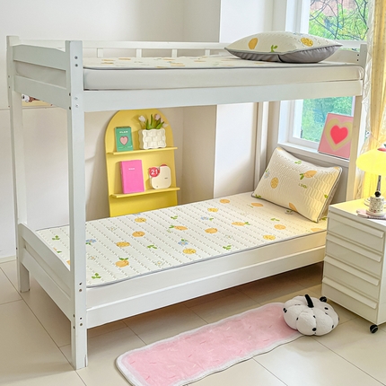 91家纺网 家纺一手货源 找家纺 川悦生活 2025新款小阪凉感丝印花凉席-学生床 柠檬小叶