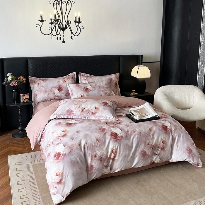 91家纺网 家纺一手货源 找家纺 金纱玉纺家纺 2025新款全棉13376数码印花四件套（礼盒包装）432A3