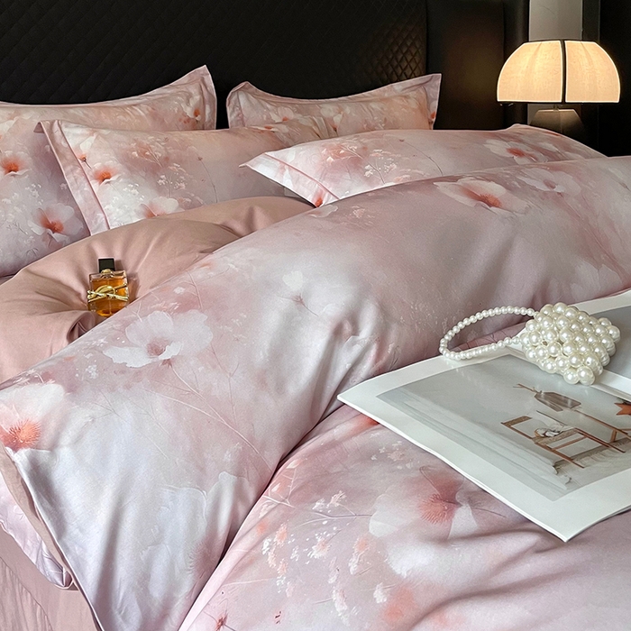 91家纺网 家纺一手货源 找家纺 金纱玉纺家纺 2025新款全棉13376数码印花四件套（礼盒包装）274A2