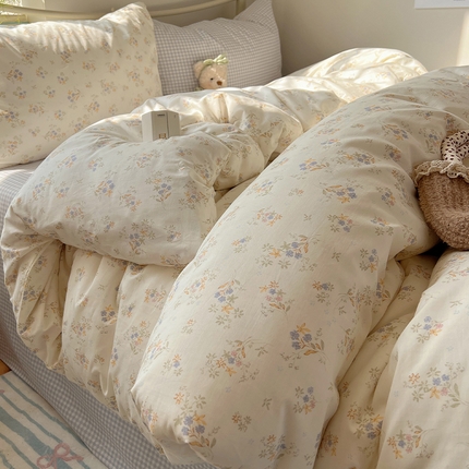 91家纺网 家纺一手货源 找家纺 （总）瑞莱 2025全新纯棉清新小碎花四件套