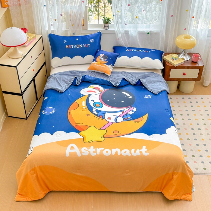 91家纺网 家纺一手货源 找家纺 （总）ds生活馆 2025新款A类大版卡通凉感丝夏被