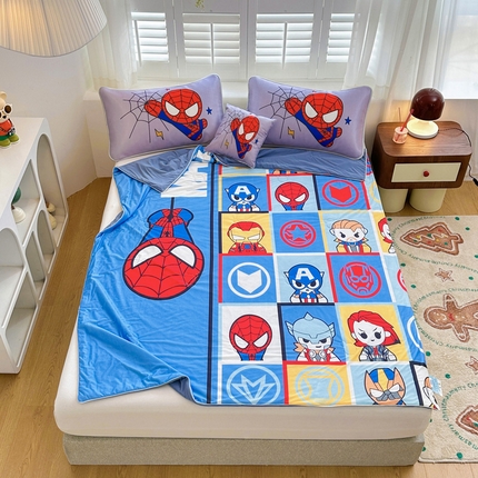 91家纺网 家纺一手货源 找家纺 （总）ds生活馆 2025新款A类大版卡通凉感丝夏被