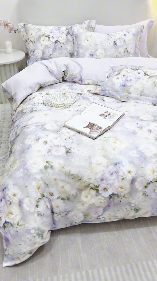 91家纺网 家纺一手货源 找家纺 2025新款【如梦令】红金裸盖棉四件套（标准号 全网控价） 意阑珊