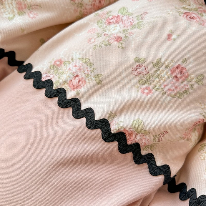 91家纺网 家纺一手货源 找家纺 大麦家纺 2025新款韩式花边亲肤棉四件套 繁花