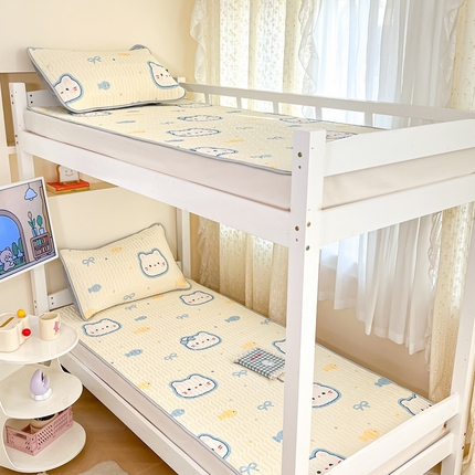 91家纺网 家纺一手货源 找家纺 （总）川悦生活 2025新款小阪凉感丝印花凉席-学生床