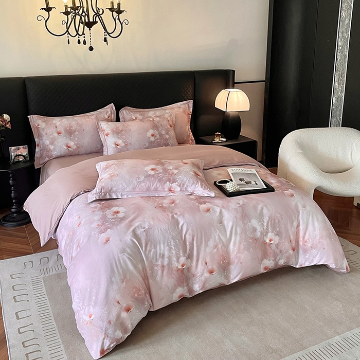 91家纺网 家纺一手货源 找家纺 金纱玉纺家纺 2025新款全棉13376数码印花四件套（礼盒包装）274A2