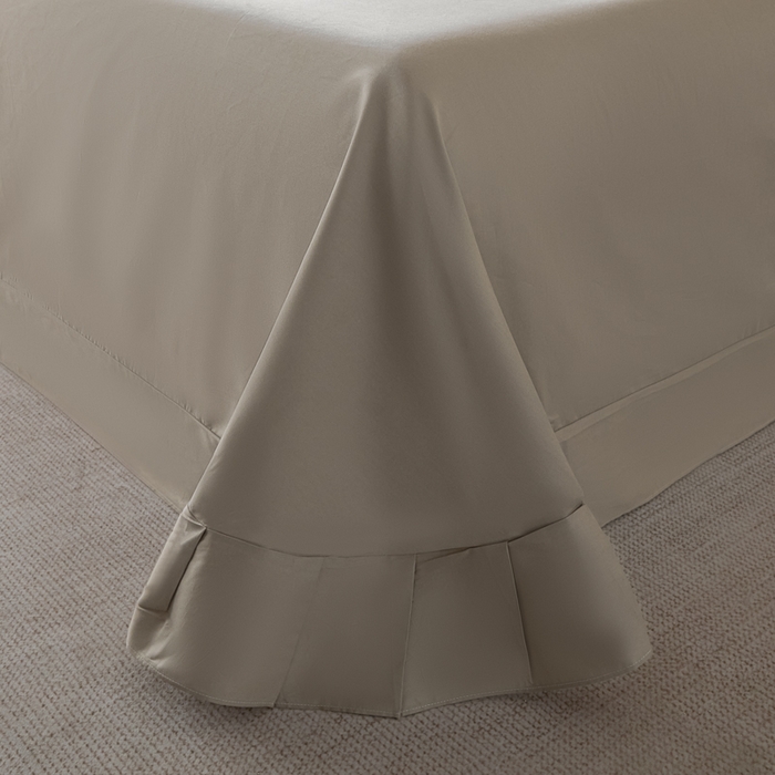 91家纺网 家纺一手货源 找家纺 2025新款亲肤全棉三层纱提花四件套 菱格-月灰