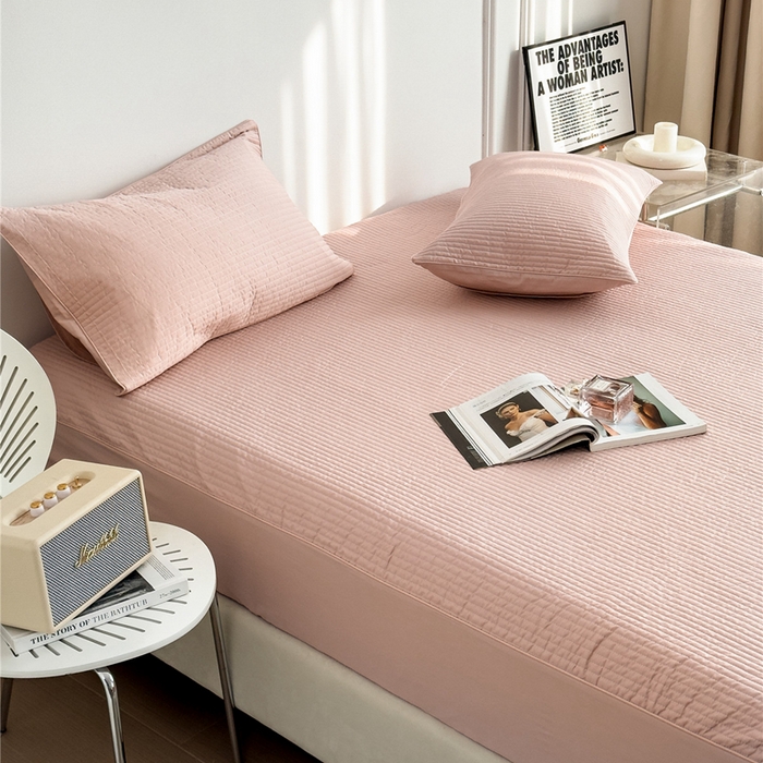 91家纺网 家纺一手货源 找家纺 （总）法芙娜家纺 全棉40S斜纹13372水洗棉床笠床垫褥子