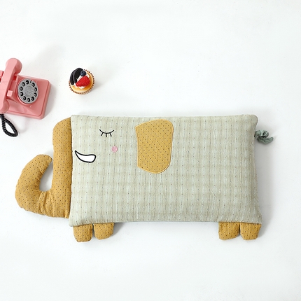 91家纺网 家纺一手货源 找家纺 （总）其乐枕芯 2025新款全棉纯棉卡通小象荞麦枕枕头枕芯