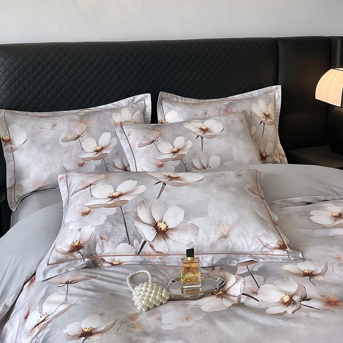 91家纺网 家纺一手货源 找家纺 金纱玉纺家纺 2025新款全棉13376数码印花四件套（礼盒包装）486A2