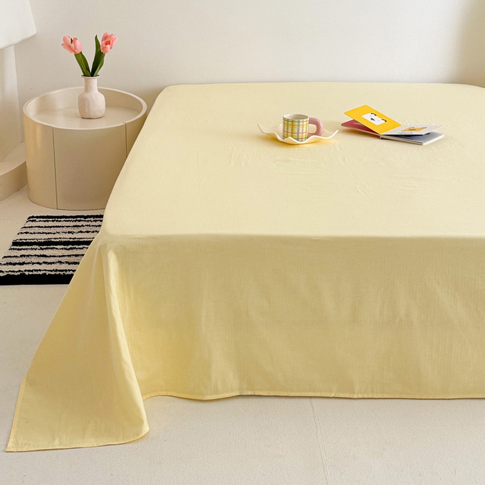 91家纺网 家纺一手货源 找家纺 2025新款全棉有氧A类母婴级双层纱印花四件套 彩菇轻语