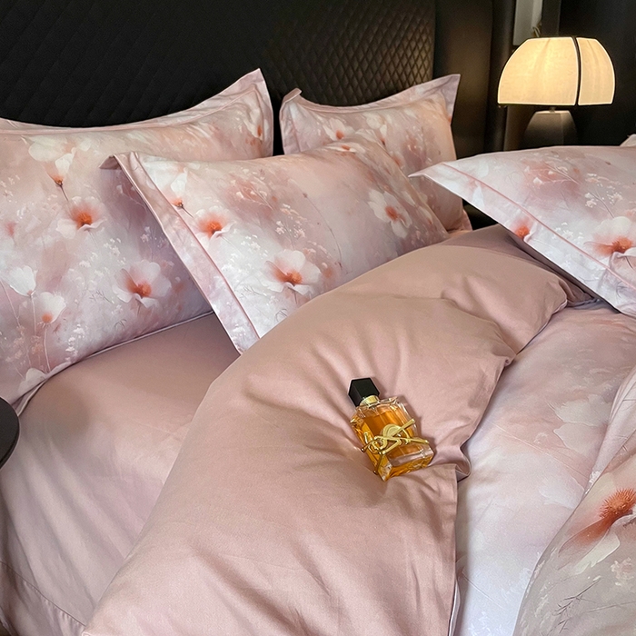 91家纺网 家纺一手货源 找家纺 金纱玉纺家纺 2025新款全棉13376数码印花四件套（礼盒包装）274A2