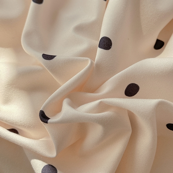 91家纺网 家纺一手货源 找家纺 大麦家纺 2025新款韩式花边亲肤棉四件套 波点