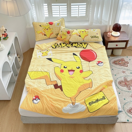 91家纺网 家纺一手货源 找家纺 （总）ds生活馆 2025新款A类大版卡通凉感丝夏被