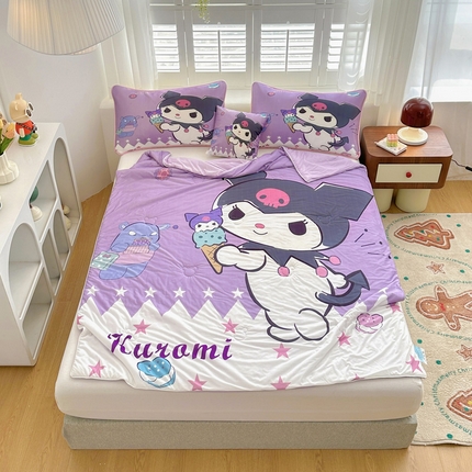 ds生活馆 2025新款A类大版卡通凉感丝夏被 冰激凌库洛米