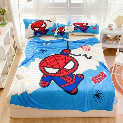 91家纺网 家纺一手货源 找家纺 （总）ds生活馆 2025新款A类大版卡通凉感丝夏被