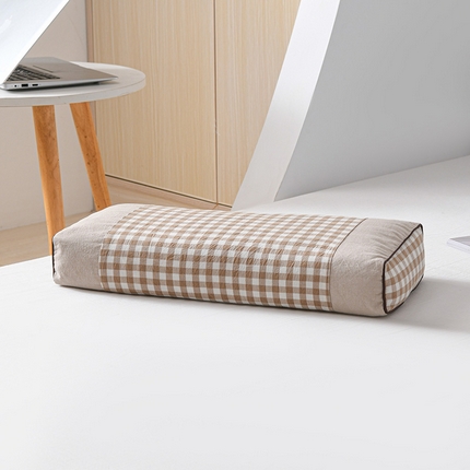 91家纺网 家纺一手货源 找家纺 （总）2025新款新品全棉色织水洗棉宫廷全荞麦枕头枕芯-色织宫廷全荞麦枕系列