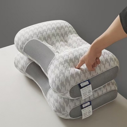 91家纺网 家纺一手货源 找家纺 （总）畅新芯 2025新款针织千鸟格提花spa枕枕头枕芯