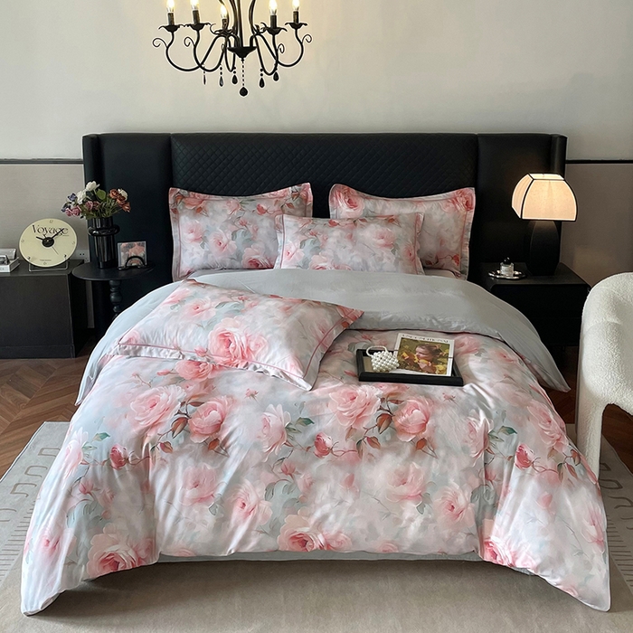 91家纺网 家纺一手货源 找家纺 金纱玉纺家纺 2025新款全棉13376数码印花四件套（礼盒包装）317A1