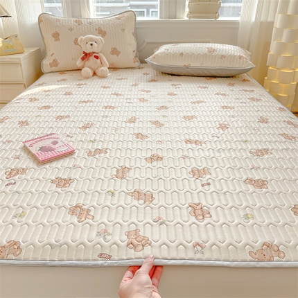 慕尚家纺 2025新款小清新凉感丝乳胶席 宝贝小熊