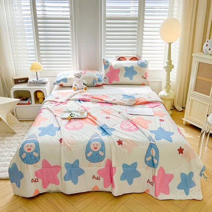 好梦来家纺（原锦茂家纺） 2026新款印花凉感丝抗菌夏被 星愿