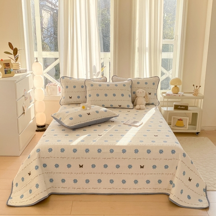 91家纺网 家纺一手货源 找家纺 （总）源舍家纺 2025新款亲肤舒适水洗棉夹棉单床盖