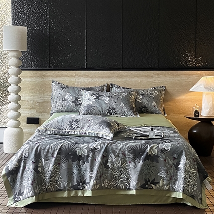 91家纺网 家纺一手货源 找家纺 （总）佳品居 2025新款直播水洗天丝夏被冰丝夏凉被空调被四件套