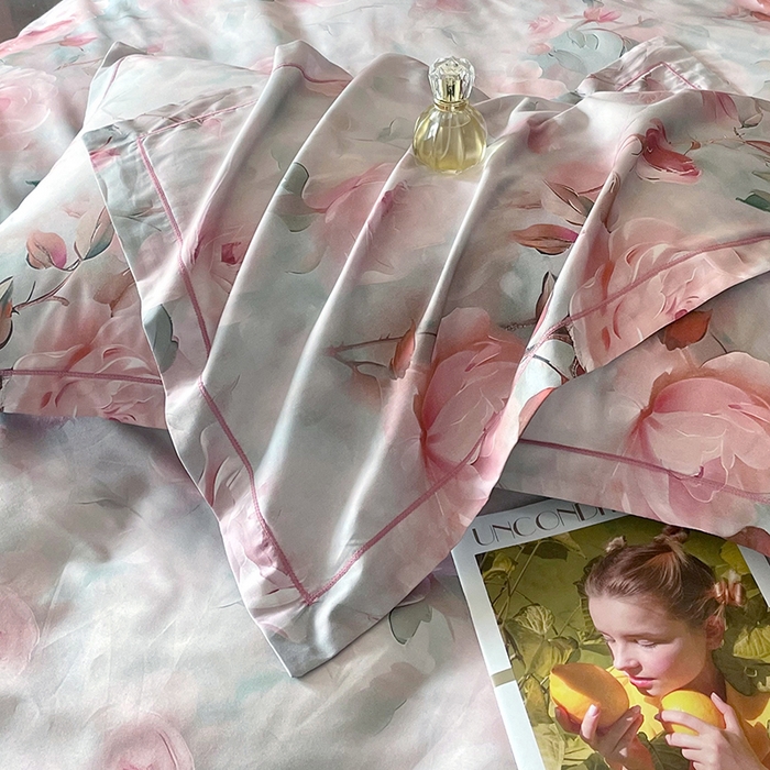 91家纺网 家纺一手货源 找家纺 金纱玉纺家纺 2025新款全棉13376数码印花四件套（礼盒包装）317A1