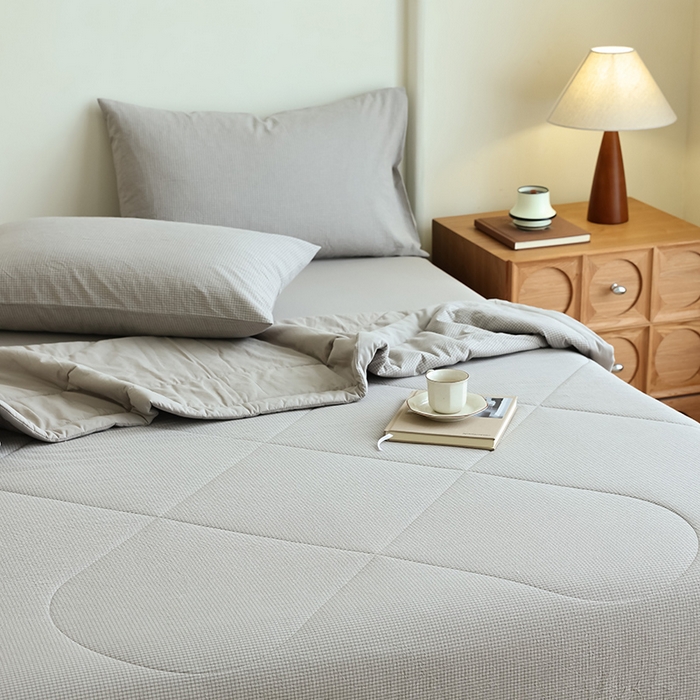 91家纺网 家纺一手货源 找家纺 （总）雯雨家纺 2025新款A类无印风里外全棉纯棉水洗棉新疆棉花夏被夏凉被空调被