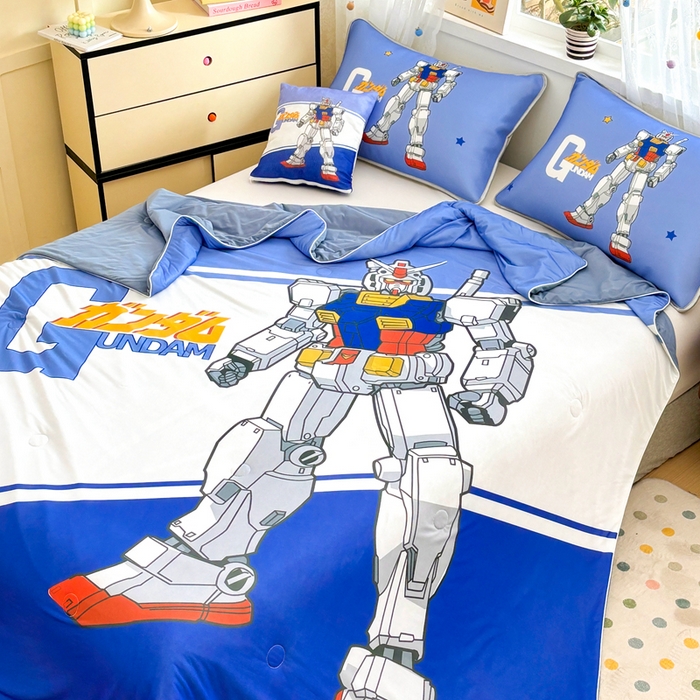 91家纺网 家纺一手货源 找家纺 ds生活馆 2026新款A类大版卡通凉感丝夏被 变形金刚