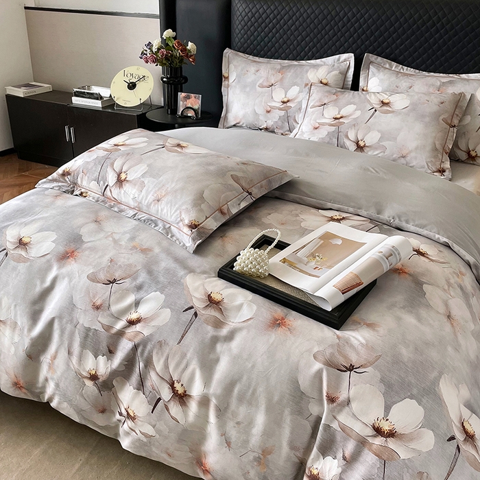 91家纺网 家纺一手货源 找家纺 金纱玉纺家纺 2025新款全棉13376数码印花四件套（礼盒包装）486A2