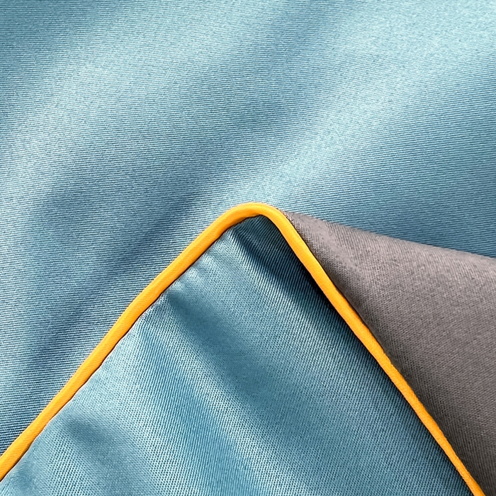 91家纺网 家纺一手货源 找家纺 梦舒羽 2025新款清凉舒适水洗冰丝双拼亮钻夏被 双拼亮钻星空蓝