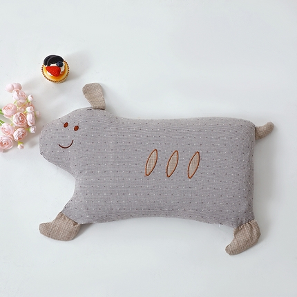 91家纺网 家纺一手货源 找家纺 （总）其乐枕芯 2025新款全棉纯棉卡通开心小狗荞麦枕枕头枕芯