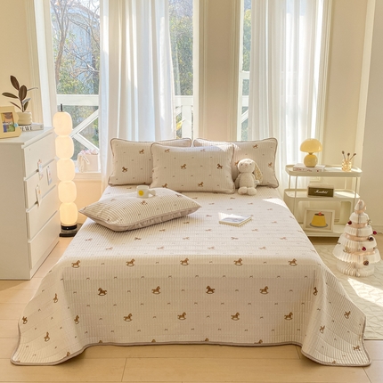 91家纺网 家纺一手货源 找家纺 （总）源舍家纺 2025新款亲肤舒适水洗棉夹棉单床盖