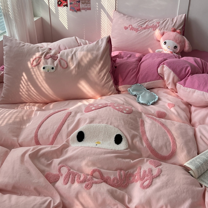 91家纺网 家纺一手货源 找家纺 （总）优色良品家纺 2025新款110克超柔水洗棉卡通毛巾绣四件套