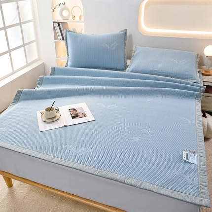 91家纺网 家纺一手货源 找家纺 （总）新月家纺（锦威郎） 2025新款凉爽亲肤冰豆豆条席